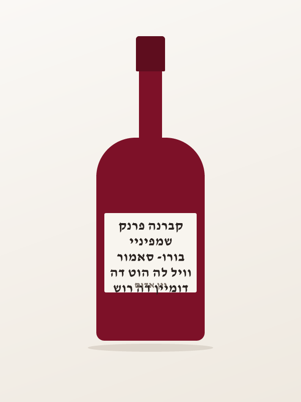 דומיין דה רוש וויל לה הוט דה בורו- סאמור שמפיניי קברנה פרנק
