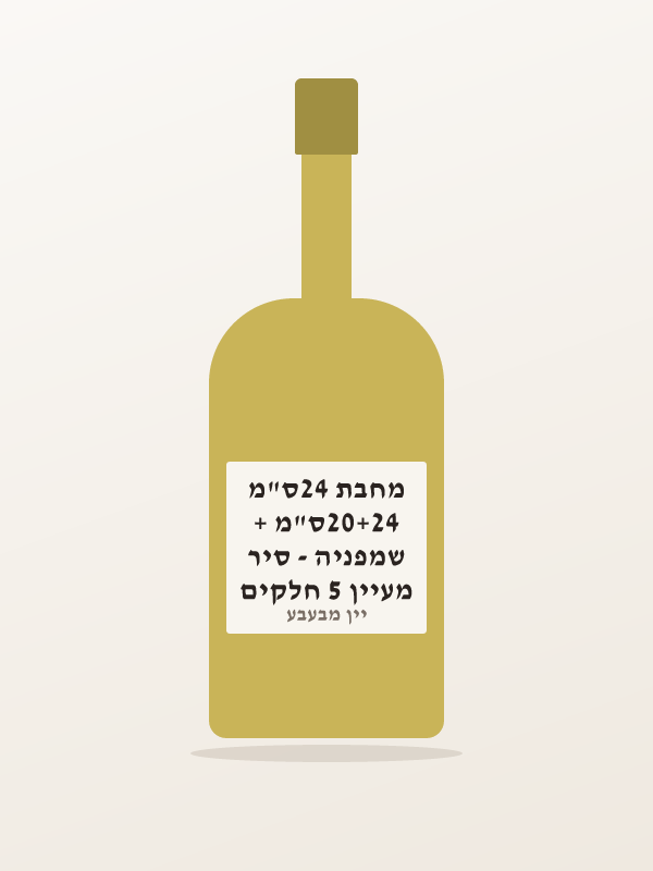 מעיין 5 חלקים שמפניה - סיר 20+24ס"מ + מחבת 24ס"מ
